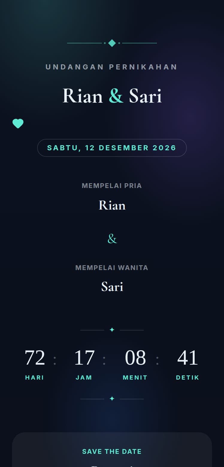 Preview tema Aurora Glass
