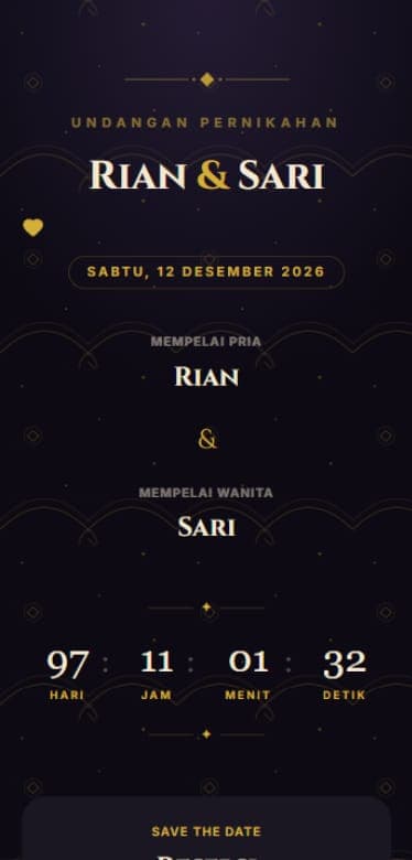 Preview tema Midnight Luxe