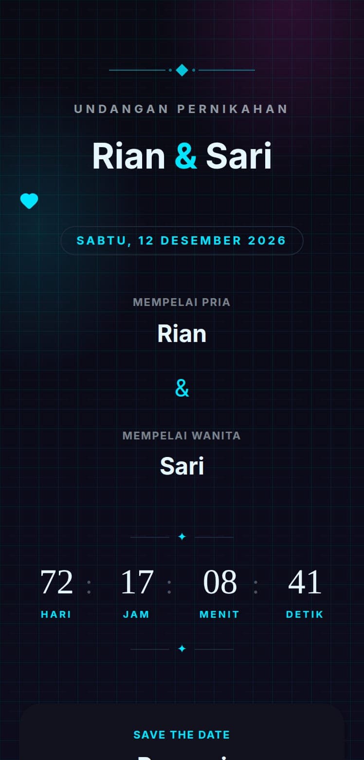 Preview tema Neon Pulse